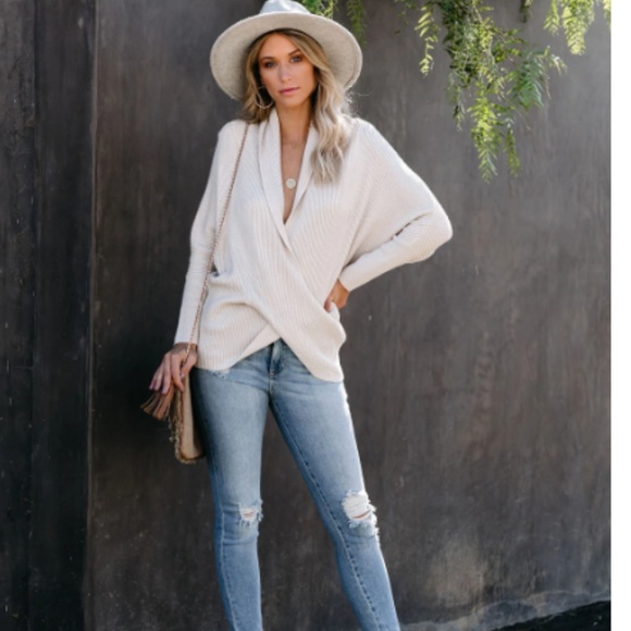 ARCHER Knit Wrap Sweater - Picture 4 of 8